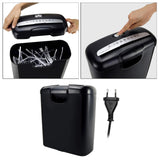 6-Sheet Cross-Cut Micro-Cut Paper Photos Portable Electric Silent A4 Shredder Home Office Use 10L Capacity
