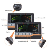 for Chromatic Bass Violin Ukulele Color LCD Display Screen Portable Guitar Tuner with 6.35mm Pickup Clip