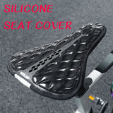 Saddle Silicone Soft Bicycle Seat Cover MTB Road Thickened Pad Outdoor Mountain Bike Cushion Cycg Accessory