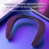 High Quality Wearable Neckband Speaker Bluetooth 5.0 Hands-free Ear-Free for TV Game Play Home Outdoor Use TF Card Hot Sale
