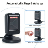 Barcode Scanner Omnidirectional Desktop Automatic Sense 1D 2D QR Data Matrix Bar code Reader for Supermarket Retail Payment