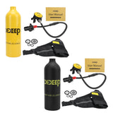 DIDEEP 1L Scuba Diving Tank Equipment Portable Oxygen Tank Underwater Breathing Device Kit Dive Respirator Air Tank