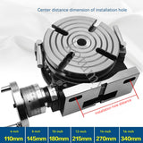 Horizontal Vertical High Precision 4-Slot Rotary Table for Milling hine