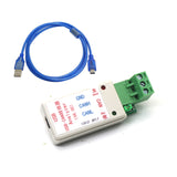 USB To RS232 Serial Port Converter Adapter 232 CAN Bus Transfer Send / Receive communication Analysis TVS Surge Protection