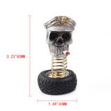 Skull Head Decoration Cartoon Appearance Widely Used Ornament Doll Car Interior Jewelry Halloween Gift