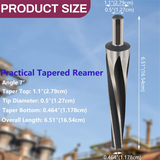 7 Degree Ball Joint Reamer, Tapered Reamer Tie Bar, 1-1/2 Inches Per Foot