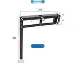 Multifunctional living room cold rolled steel wall-mounted hardware concealed folding stool