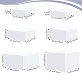 6 Pieces Acrylic Display Boxes - 5 Sided Nesting Risers For Food, Jewelry, Cosmetics, Collectibles