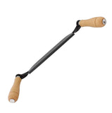 8 Inch Straight Draw Knife Tungsten Steel Wooden Handle Straight Type Safe Durable Draw Shave Tool for Log Wood Fence Post