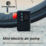 OFFFBONDAGE 120 PSI Portable Pocket Bike Electric Air Pump MINI Fast Rechargeable Compressor Tire Iator For Bicycle Digital