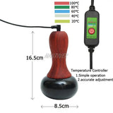 Natural Electric Bianstone for Face Back Slimming Body Skin Lift Care Spa Meridian Dredging Muscle Gua Sha Massage Tool
