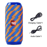 Waterproof Outdoor Boombox with Portable Bluetooth Speaker, Wireless Bass Subwoofer, AUX TF USB Stereo Loudspeaker Music Box