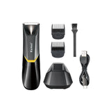 Kemei KM-3208 USB Rechargeable Full Body Washable Ceramic Cutter Groin Pussy Electric Men Shaver