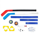 DIY Soccer Net Mini Outdoor Indoor Gate Goal Sports Football Frame Toy Kids Size Practice + Ice Hockey Set
