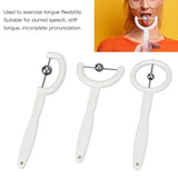 3pcs Tip Exercise Tool 304 Stainless Steel Balls Oral Muscle Strength Tongue Training Tools White