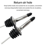 Aoresac 24 Packs Alcohol Stainless Steal Liquor Bottle Dispensers Speed Pourers for Spirits Bottles