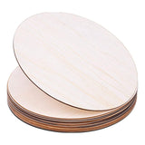 15PCS Round Kids Christmas Painting Toys Painted Wood Chip Household Decoration Board For DIY Craft