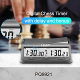 Professional Digital Chess Clock Timer - 37 Preset Programmes for Board Games with Countdown/Increment Delay