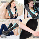 Household car U-shaped electric acupressure back shoulder full body infrared heating kneading 4D massager massage shawl