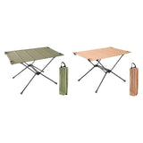 Foldable Aluminum Alloy with Carry Bag Camping Desk Outdoor Table for Travel Garden BBQ Fishing Backpacking