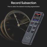 64GB Digital Voice Recorder Noise Reduction Record 290hrs Storage w Playback MP3 Music Player 1536KBPS HD Recording for Lectures