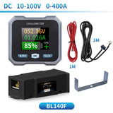 DC 10-100V 0-50A/100A/400A Tester Coulomb Counter Meter 0-5/10/40KW Capacity Indicator Ammeter Voltmeter Battery Monitor