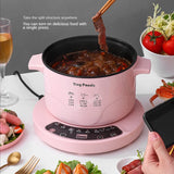 2.6L Electric Multi Cookers Heating Pan Stew Household Cooking Pot Hotpot Noodles Eggs Soup Steamer Rice Cooker