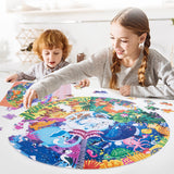 360 Degree Jigsaw Spinner -20.9In Round Holder Rotating Table Puzzle Board For Gift
