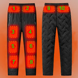 Thermal 3 Temperature Modes Waterproof Winter Unisex Electric Heated Trousers 10 Heating Zones Hiking Pants