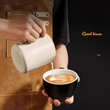 1pc 350ml Milk Frothing Pitcher, Stainless Steel Espresso Steaming Pitchers, Coffee Milk Frother Jug For Espresso Machines Cappuccino Latte Art, Pour Cup, Halloween Christmas