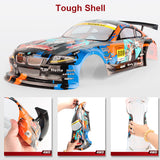 1:10 Double Shock Absorber 70km/h High Speed Drift Remote Control Car 2.4G 4WD RC Off-road Vehicle Kids Birthday Christmas Gift
