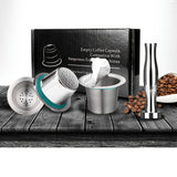 1 Set Coffee Supplies, Coffee Capsule Cup, Reusable Stainless Steel Pod Filter, Refillable For Espresso Machine