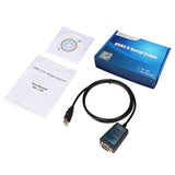 Converter USB 2.0 to RS-232 Male (9-pin) DB9 Serial Cable with FTDI Chipset support Win10