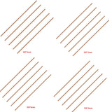 11.8 Inch Length Bare Metal Solid Copper Rod Lathe Bar Stock (5 Pcs, 5 Mm Dia)