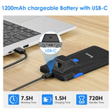Eyoyo 2D Bluetooth Barcode Scanner,Phone Back Clip On Scanner,Portable,3-In-1 USB & Wireless, Rechargeable Bar Code Reader for Retail Warehouse Inventory Management Compatible with iPhone,Android, iOS