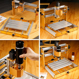 Offe Aluminum Mini CNC Router Engraving 3018 Plus2.0 500W Spindle 5.5W 10W Laser GRBL PCB Milg hine