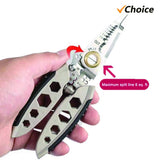 7 Inch Stripper Professional 22-10 AWG Wire Stripping Tool Portable Cable Cutter Crimping Pliers Wrench Self-Locking Button