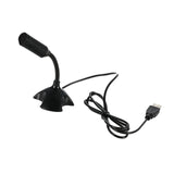 Desktop 360° Adjustable Microphone Support Voice Chatting Recording Mic for PC with a USB port
