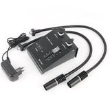 3 In 1 White Industrial Camera Branch Microscope Dual Gooseneck Light Source Led Lighting
