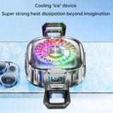 New Magnetic Semiconductor 3 Speed Adjustment Wind Ice Mobile Phone Flat Radiator RGB Light for SmartPhone PUBG Game