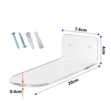 6 Pack Floating Shees,Black Acrylic Wall Mounted Shoe Shees,for Display Collectible Shoe&Sneaker