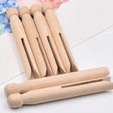 Wood Clothes Pins Pegs Old School 50 Count Round Clothespins Weather Resistant Dolls Traditional Peg