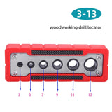 Woodworking Drill Accurate Positioner Portable Jig Tool Hand Carpenter Locator Rust-Proof Hole Drilg