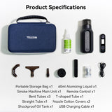 Portable Fog hine 3Modes Battery with Detachable Remote Control Storage Bag for Wedding Photography Video Festival Atmosphere