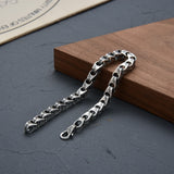 Sterling Silver Bracelet Men's Fashion Brand Ins