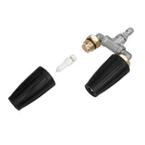 360 High Pressure Washer Dual Nozzle Rotating Spray Adaptor 4000 PSI With 1/4" Quick Connect Twin Turbo