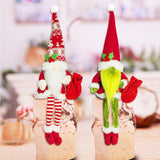 Doll Sled Elf Ski Gnome Christmas Decorations for Home Xmas 2025 New Year 56cm