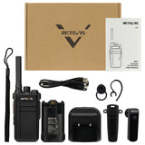 RB637 PMR Bluetooth Walkie Talkie - European Frequency, with Seat Charger & Bluetooth Earphones Included.