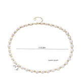 S925 Sterling Silver Baroque Pearl Necklace Female