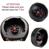 Lid 32OZ Cup and 7 Fins Blade Compatible for Ninja Auto IQ 1000W Blender Accessories Replacement Parts BL482